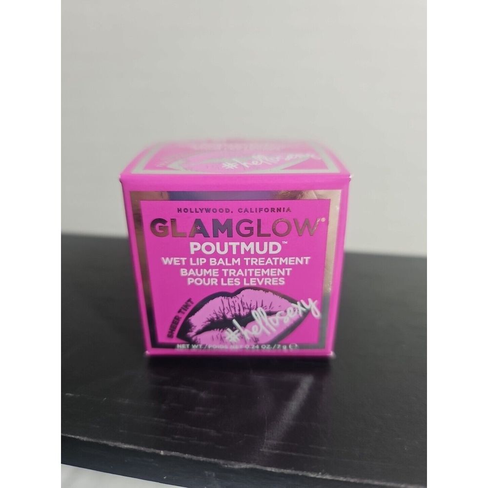 GlamGlow Shellosexy PoutMud Wet Lip Balm Treatment 0.24 oz NIB